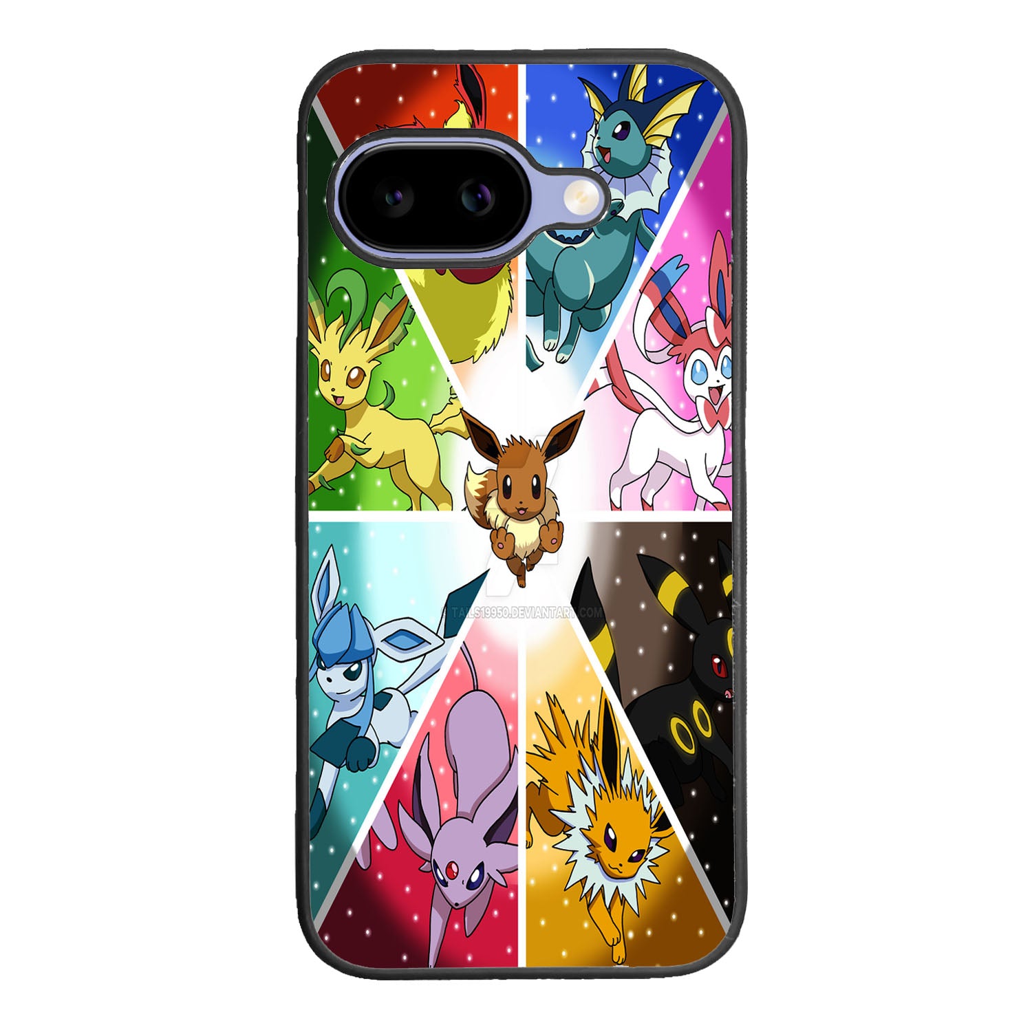 Pokemon Eevee Collage B0052 LG Google Nexus 5 Case - Plastic / Black Case Google Pixel 9A BC1960