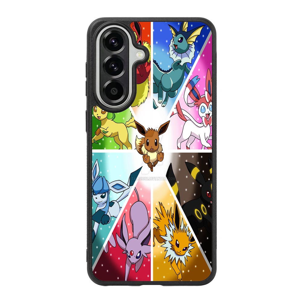 Pokemon Eevee Collage B0052 LG Google Nexus 5 Case - Plastic / Black Samsung Galaxy A37 Case BC1960