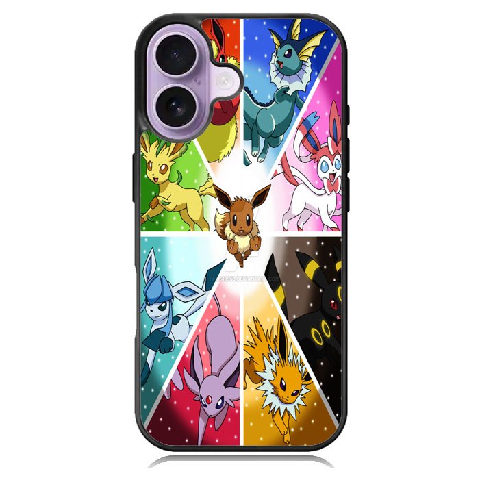 Pokemon Eevee Collage B0052 LG Google Nexus 5 Case - Plastic / Black iPhone 17 Case BC1960