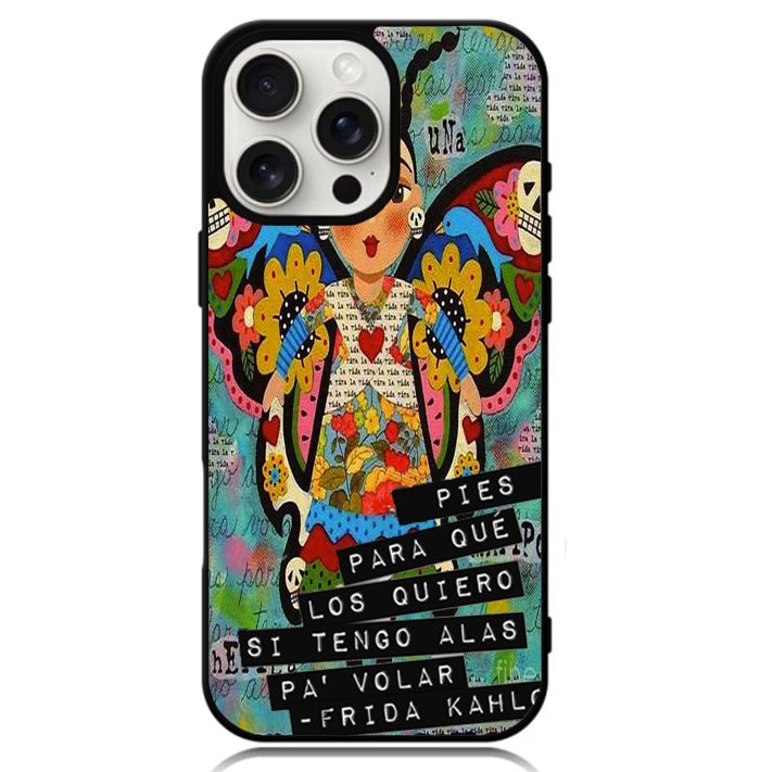 Pies Para Frida Kahlo B0056 iPhone 6s Case - Plastic / Black Case iPhone 16 Pro Max BC1961