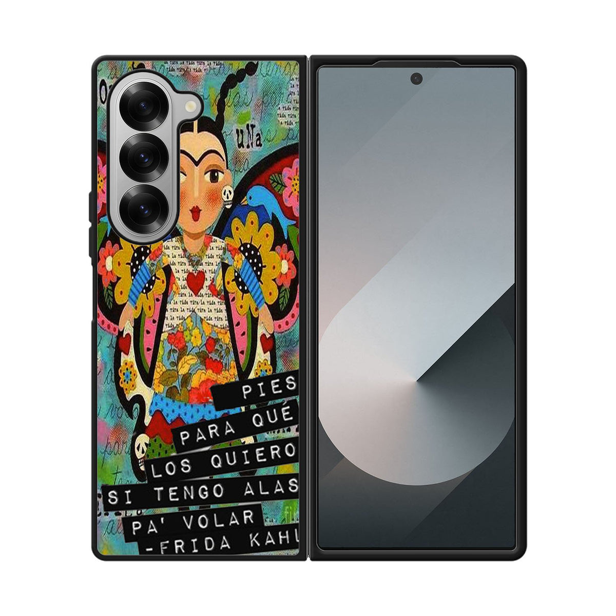 Pies Para Frida Kahlo B0056 iPhone 6s Case - Plastic / Black Case Samsung Galaxy Z Fold 6 5G BC1961