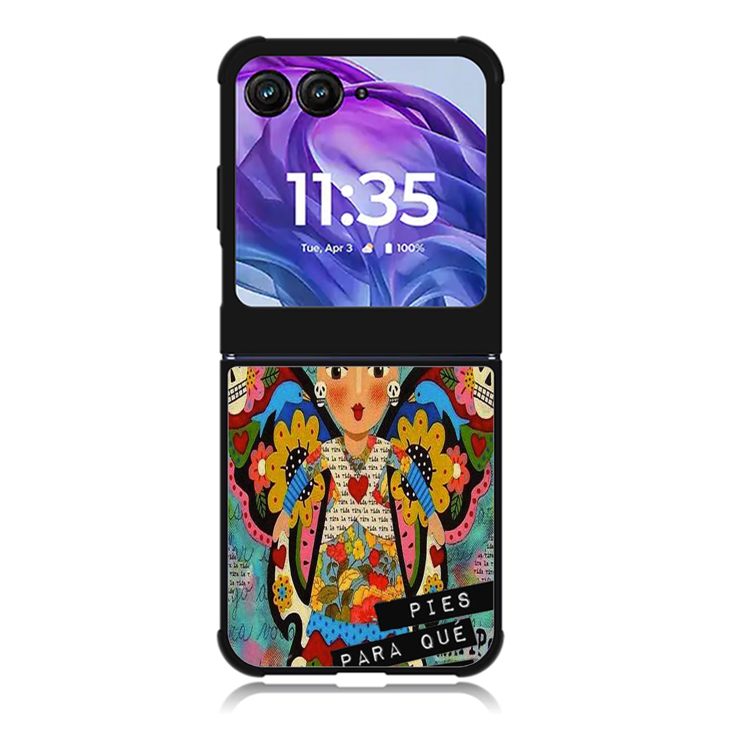 Pies Para Frida Kahlo B0056 iPhone 6s Case - Plastic / Black Motorola Moto Razr Plus 2025/2024 Case, Moto Razr 50 Ultra 5G BC1961