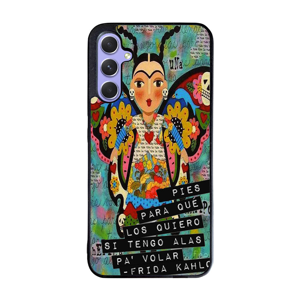 Pies Para Frida Kahlo B0056 iPhone 6s Case - Plastic / Black Case Samsung Galaxy A55 5G BC1961