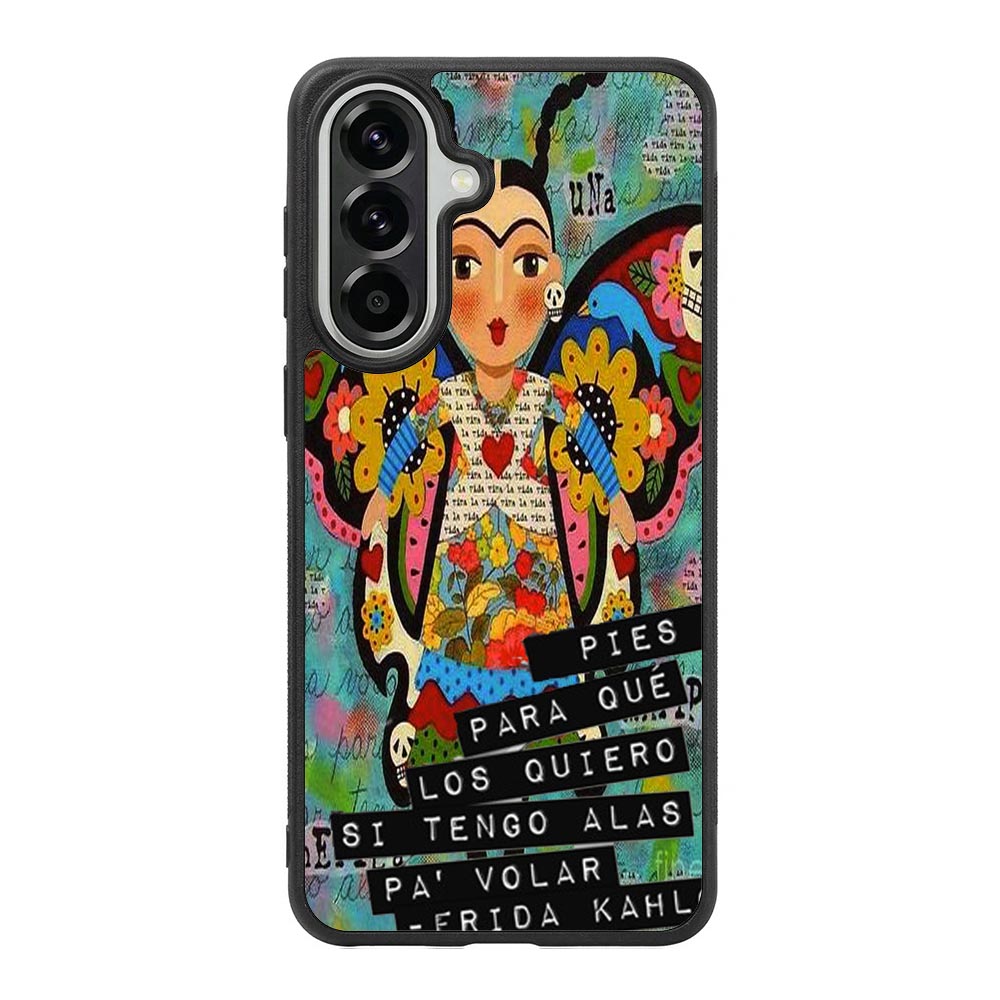 Pies Para Frida Kahlo B0056 iPhone 6s Case - Plastic / Black Samsung Galaxy A57 Case BC1961