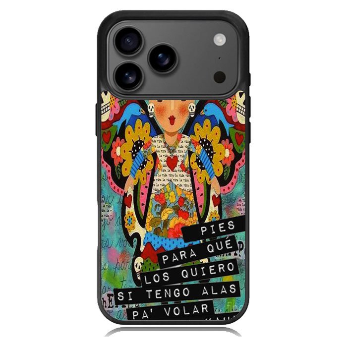 Pies Para Frida Kahlo B0056 iPhone 6s Case - Plastic / Black iPhone 17 Pro Case BC1961