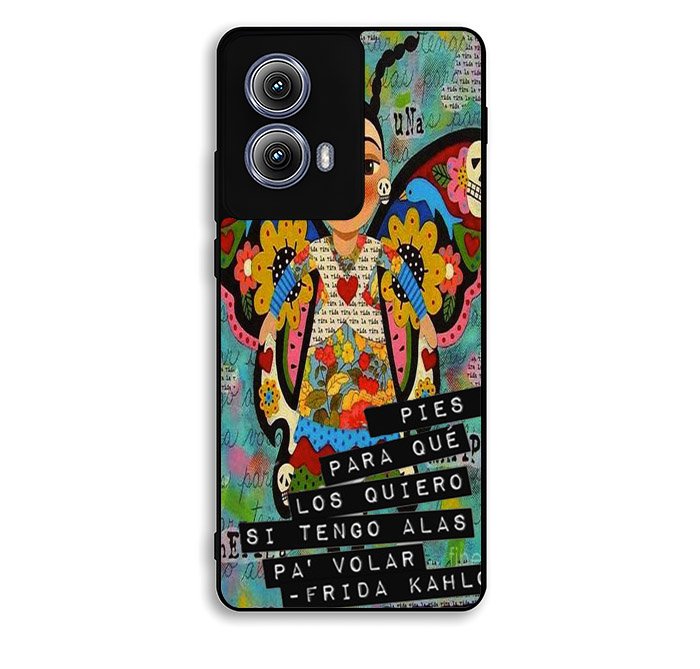 Pies Para Frida Kahlo B0056 iPhone 6s Case - Plastic / Black Motorola Moto Edge 2024 Case BC1961