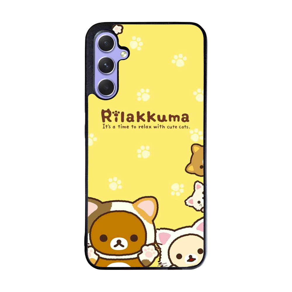 Rilakkuma With Cute Cats Case Samsung Galaxy A35 5G BC2046
