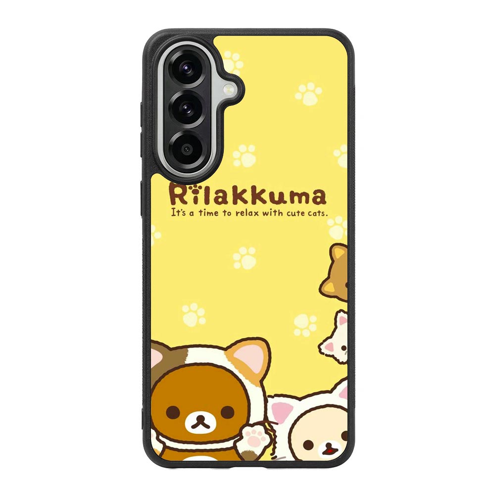 Rilakkuma With Cute Cats Samsung Galaxy A37 Case BC2046