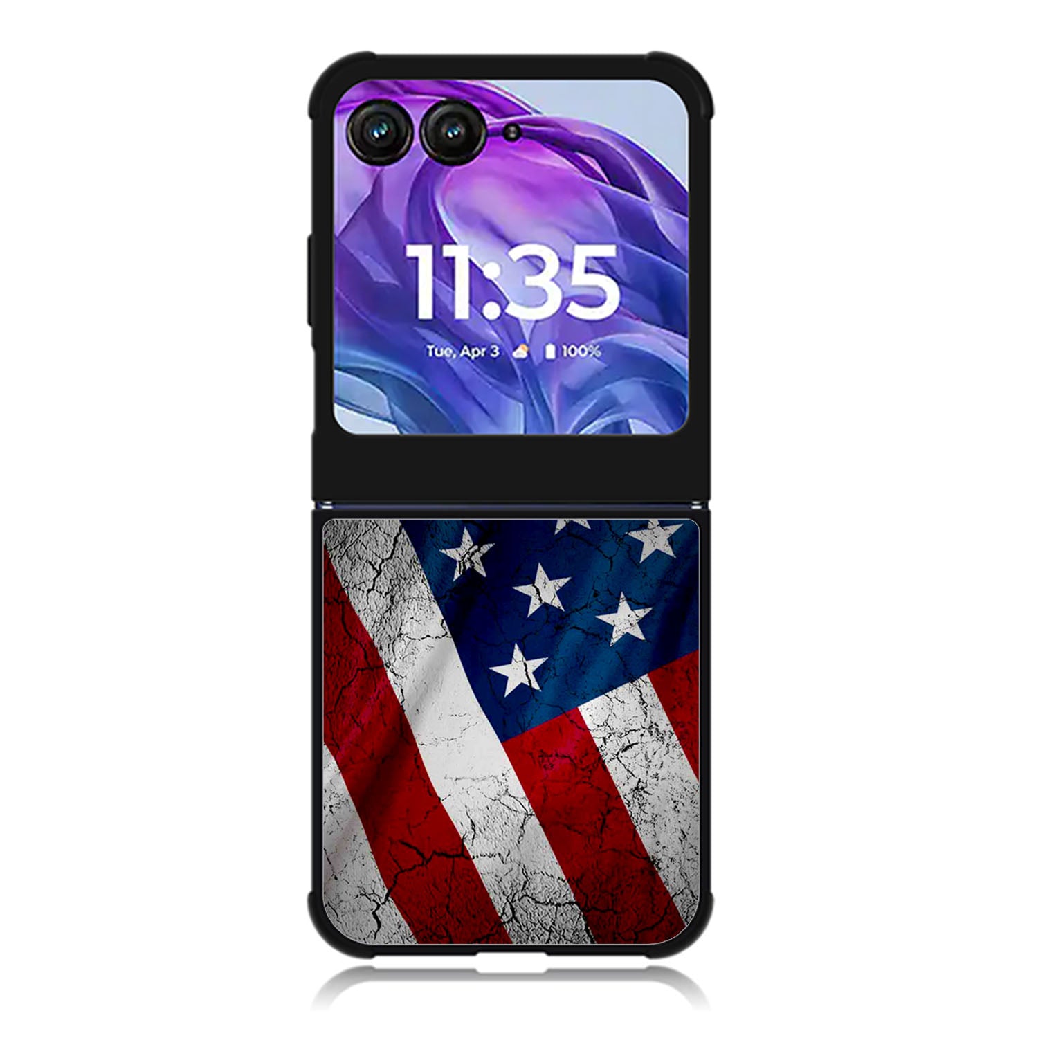American Flag Motorola Moto Razr Plus 2025/2024 Case, Moto Razr 50 Ultra 5G BC2279