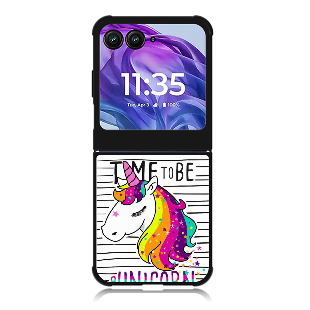 Time to be a Unicorn Motorola Moto Razr 2024 , Moto Razr 50 Case FE2012
