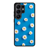 Daisy Blue Background Samsung Galaxy S26 Plus Case