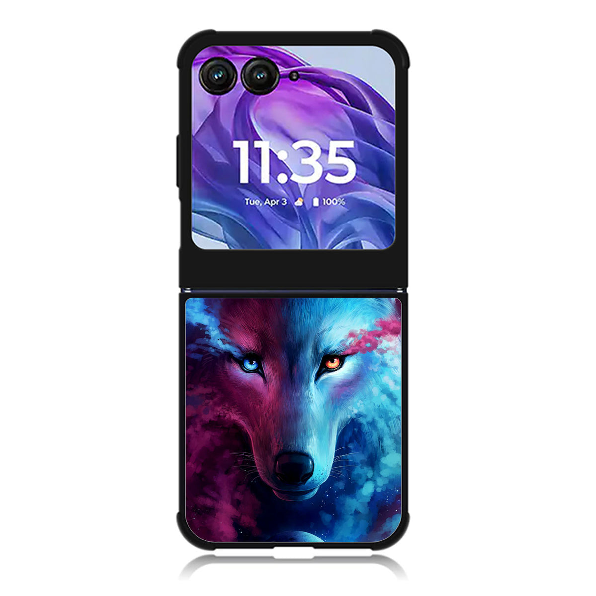 Wolf Galaxy Motorola Moto Razr Plus 2025/2024 Case, Moto Razr 50 Ultra 5G BC1980