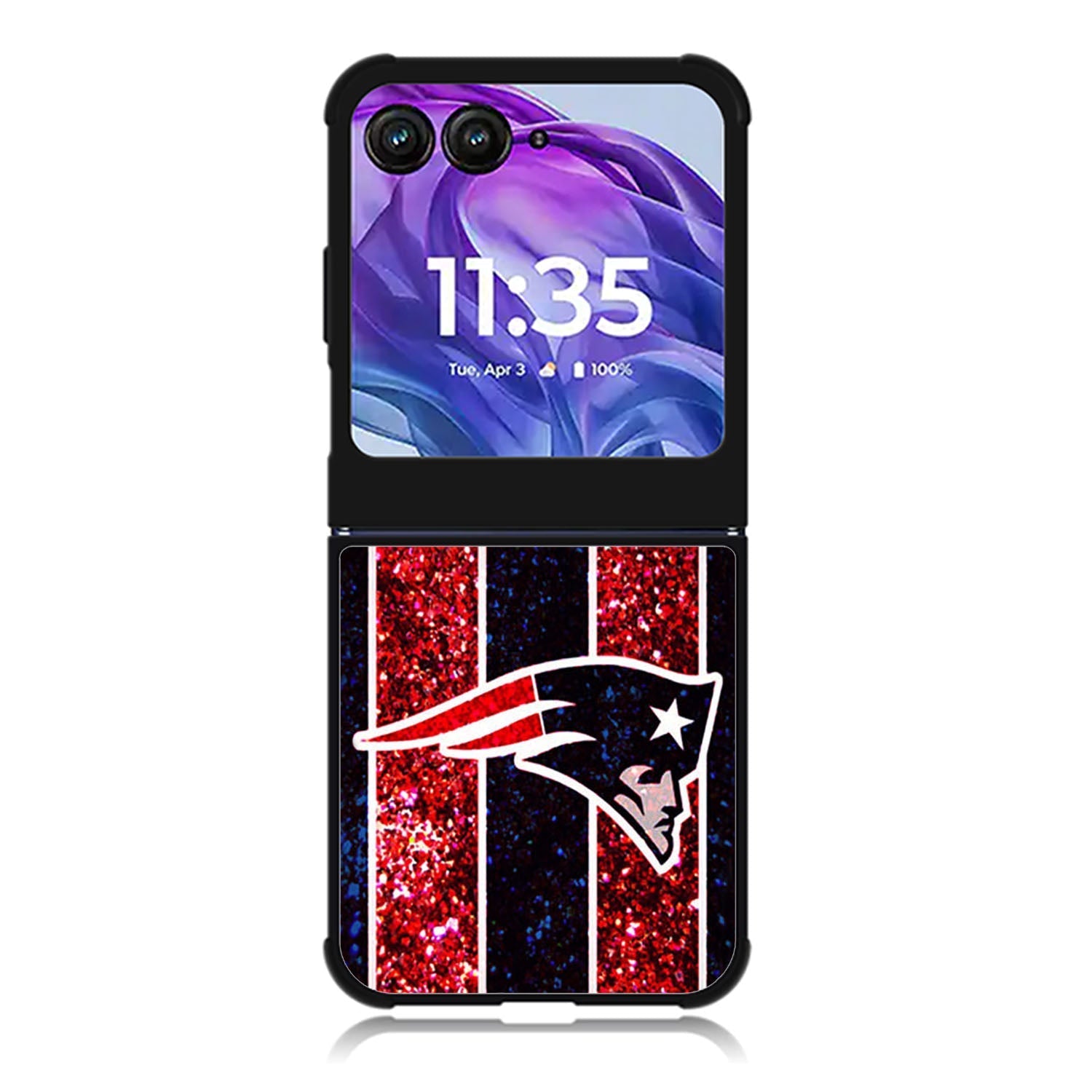 New England Patriots NFL logo Motorola Moto Razr 2024 , Moto Razr 50 Case FE2084