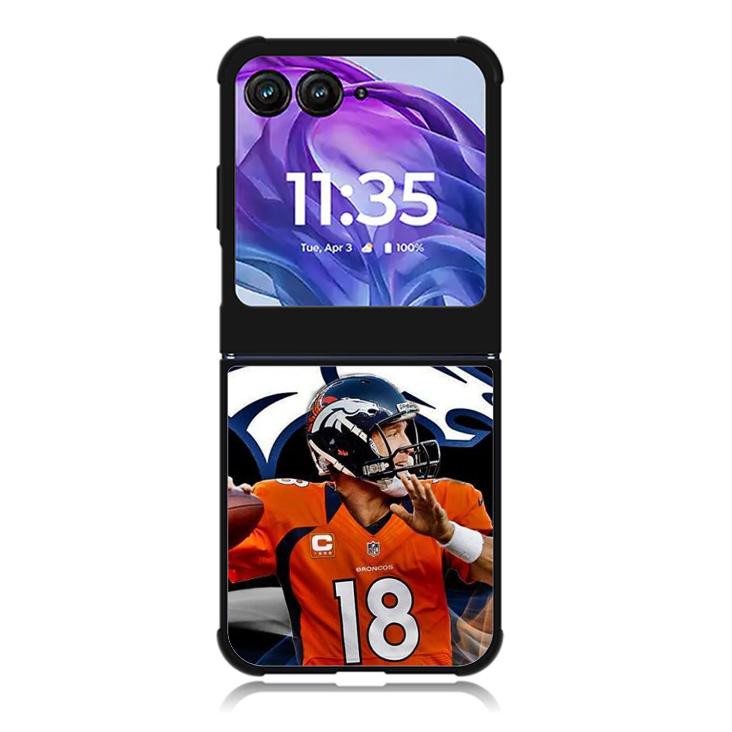 Peyton Manning Broncos Motorola Moto Razr Plus 2025/2024 Case, Moto Razr 50 Ultra 5G BC2111
