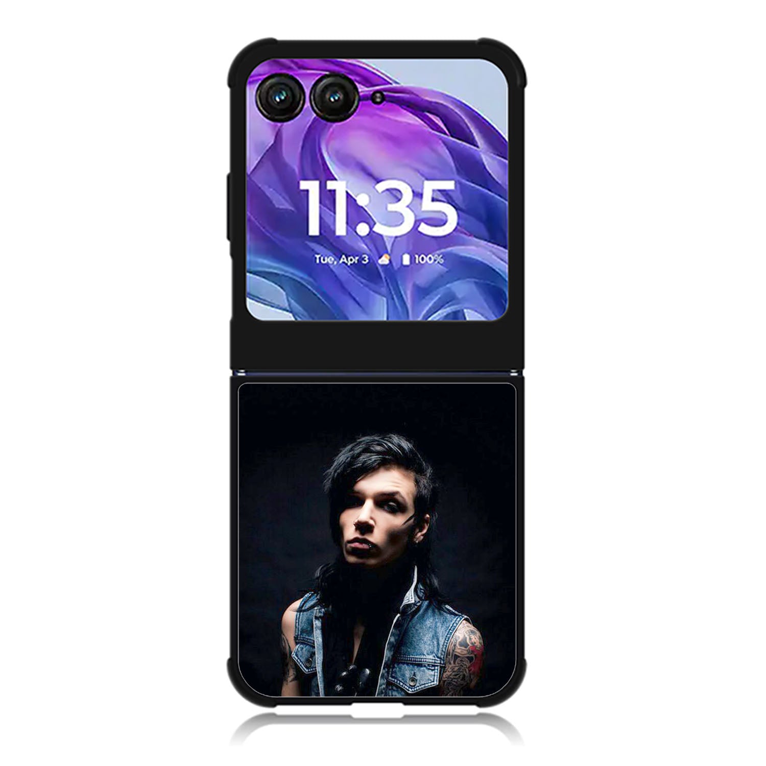 Andy Black Dark Motorola Moto Razr 2024 , Moto Razr 50 Case FE2234