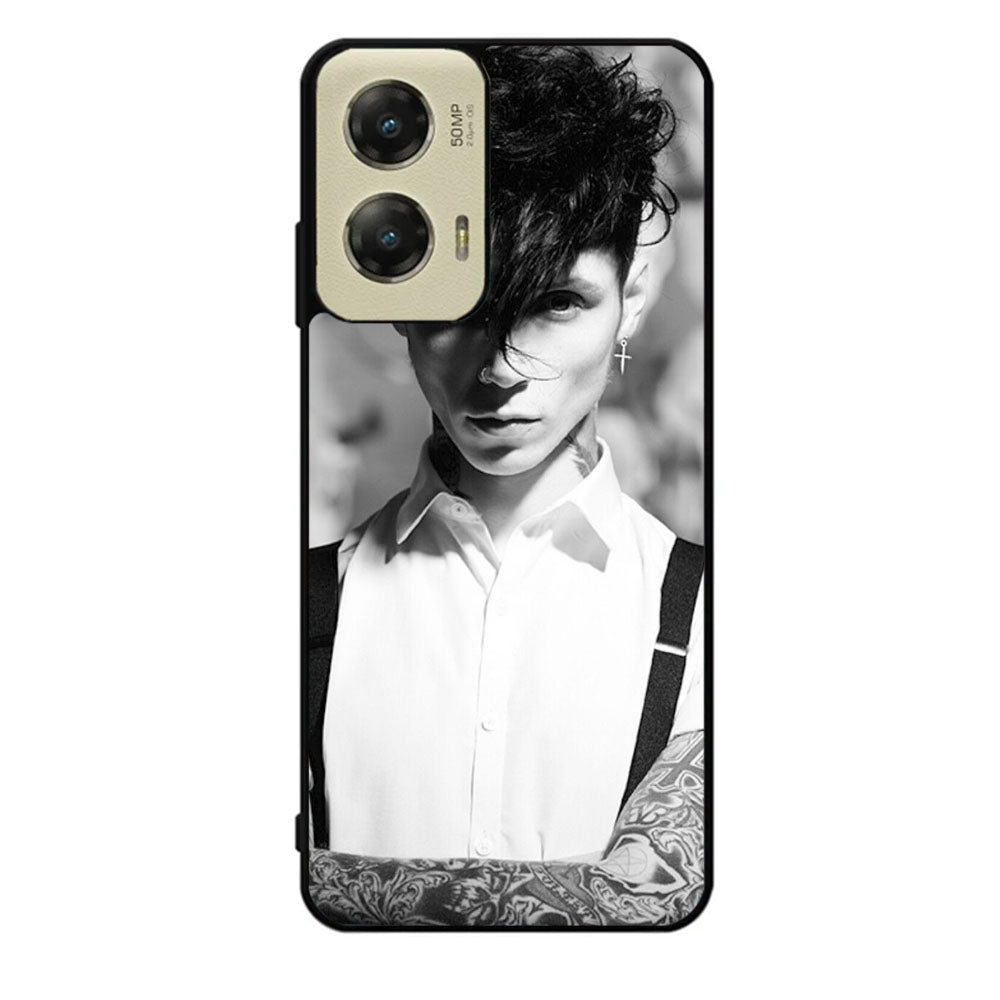 Andy Black Monochrome Case Motorola Moto G Stylus 2024 5G BC2235