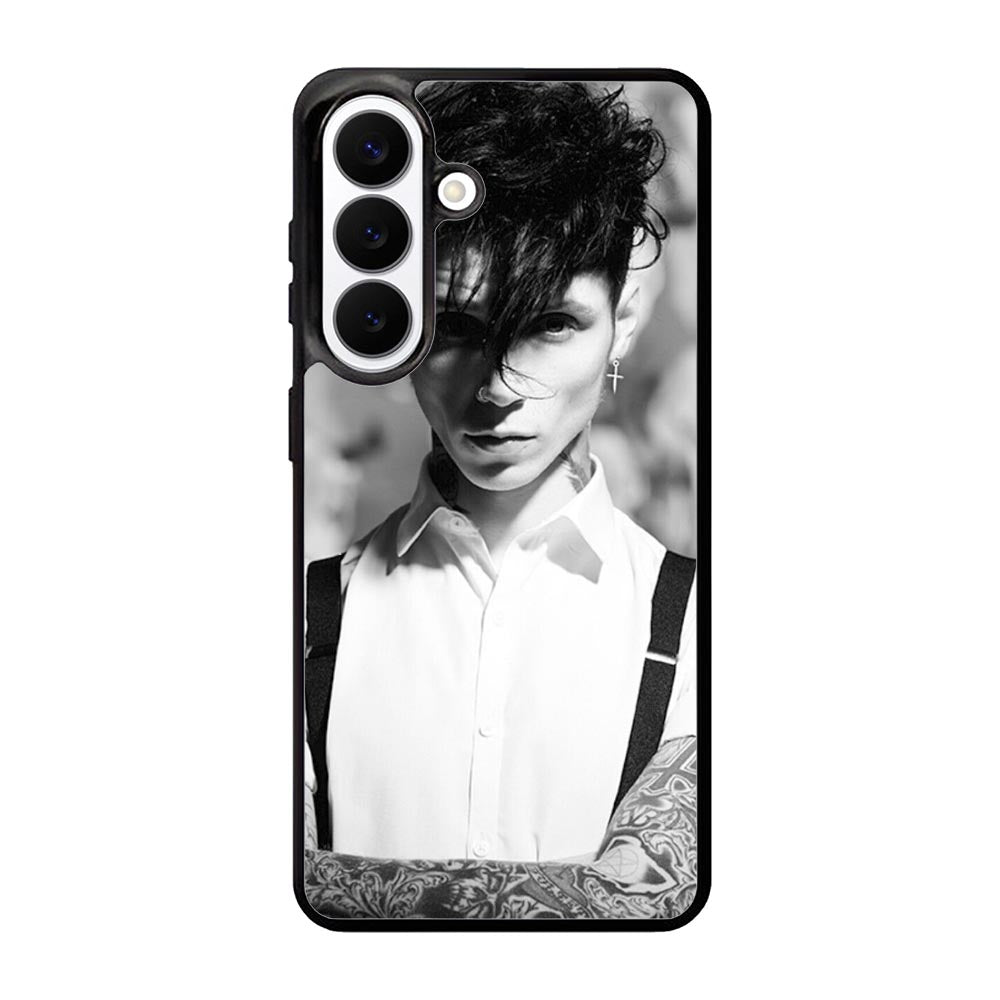 Andy Black Monochrome Samsung Galaxy S26 Case BC2235