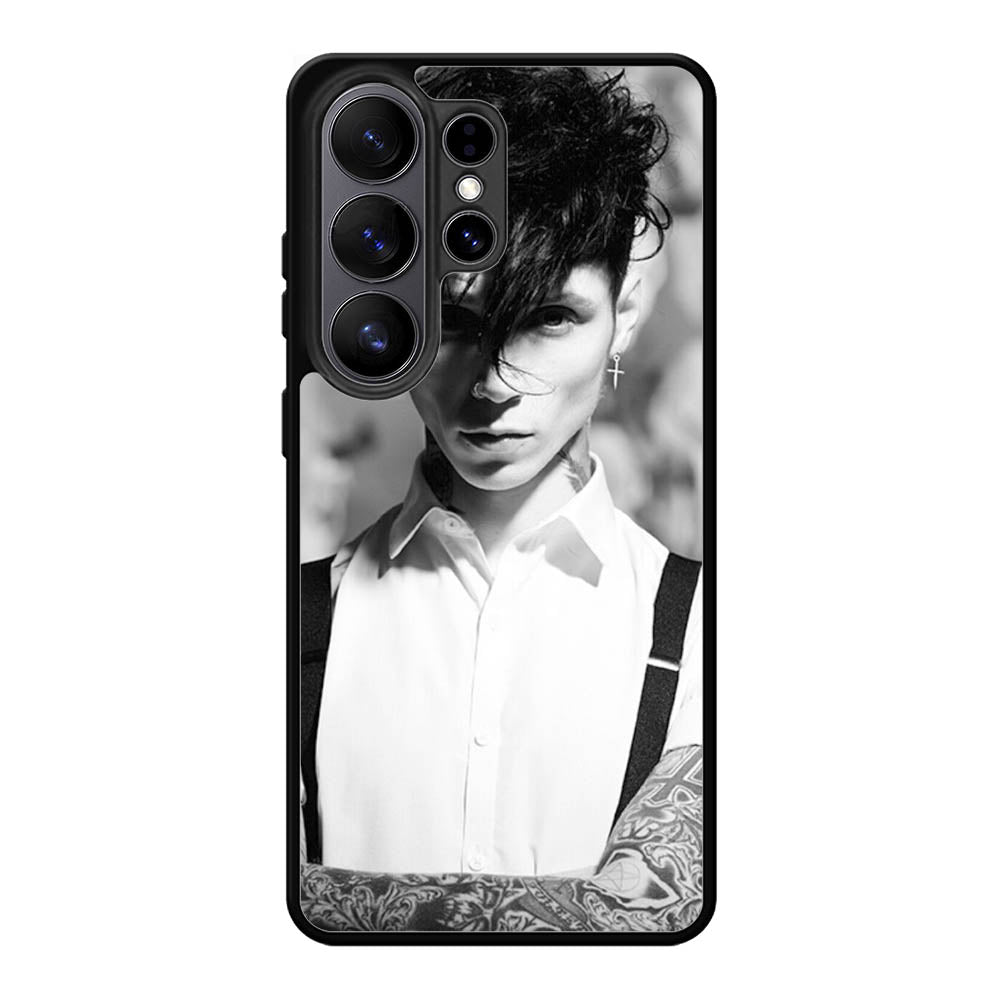Andy Black Monochrome Samsung Galaxy S26 Ultra Case BC2235