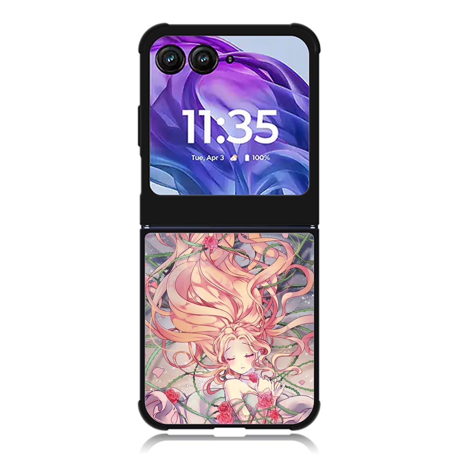 Anime Rose Girl Motorola Moto Razr 2024 , Moto Razr 50 Case FE2236