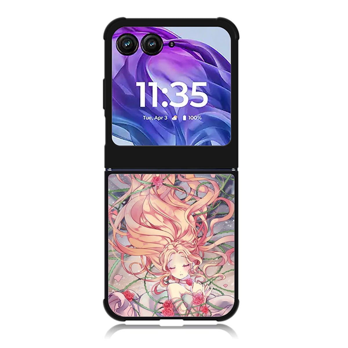 Anime Rose Girl Motorola Moto Razr 2024 , Moto Razr 50 Case FE2236