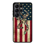 Browning Deer Real Tree Camo Usa Flag Samsung Galaxy S26 Plus Case DC0245