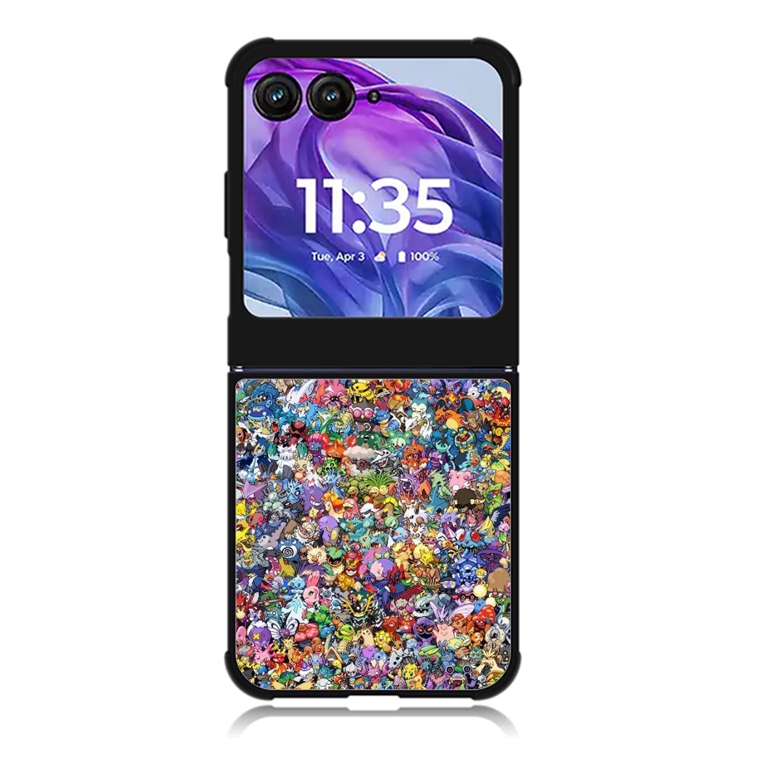 Pokemon Collage Motorola Moto Razr Plus 2025/2024 Case, Moto Razr 50 Ultra 5G BC2020