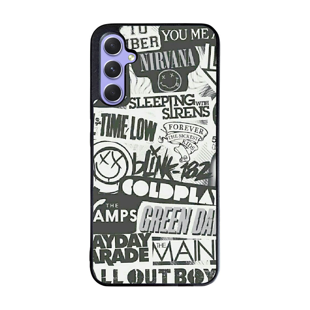 Rock Bands Tumblr Collage Case Samsung Galaxy A55 5G BC2047