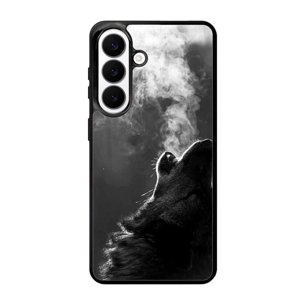 Wolf Howling Smoke Samsung Galaxy S26 Case BC1981