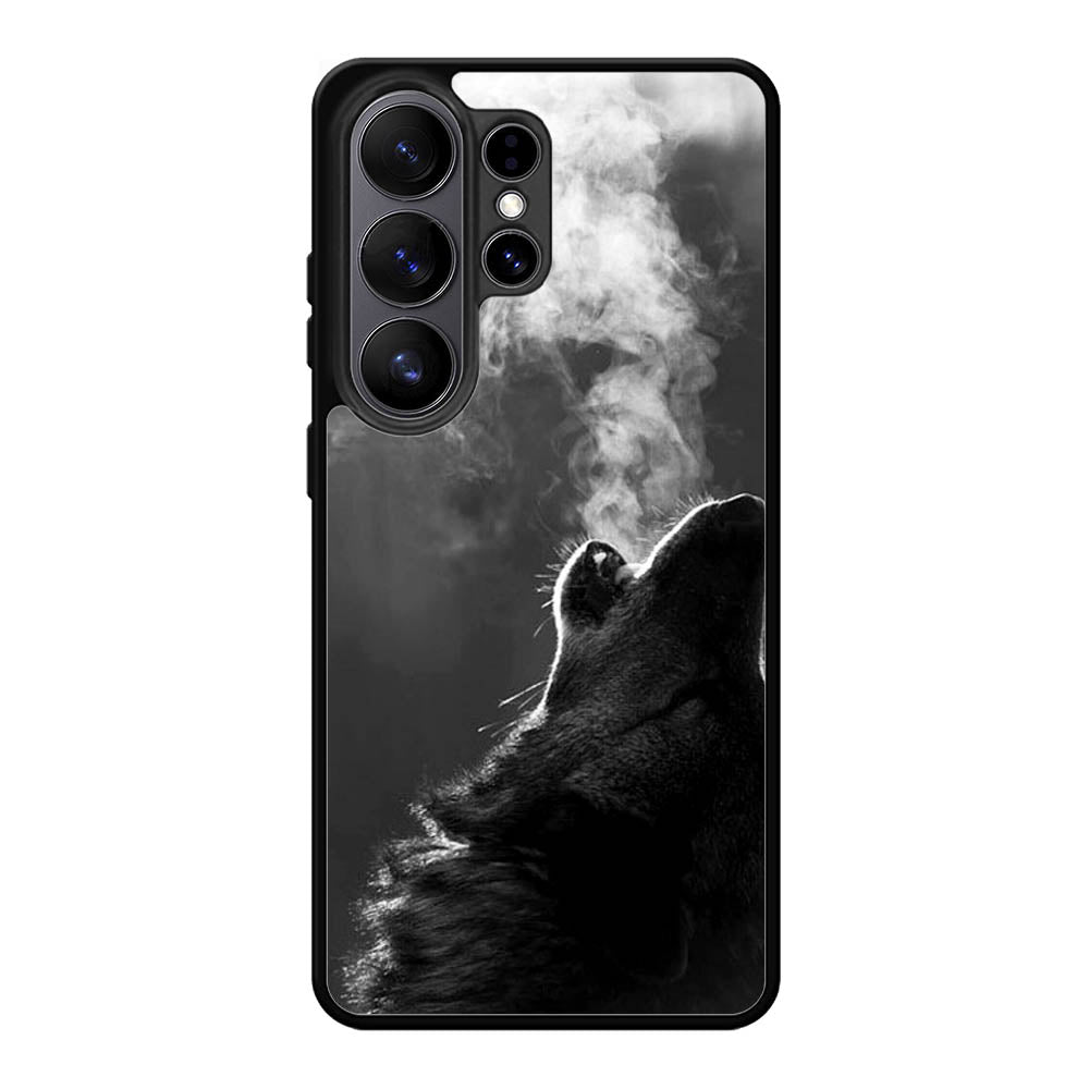 Wolf Howling Smoke Samsung Galaxy S26 Ultra Case BC1981