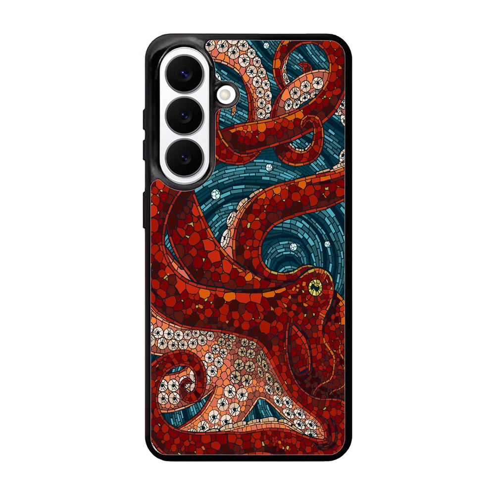 Kraken Octopus Stained Glass Samsung Galaxy S26 Plus Case BC2155