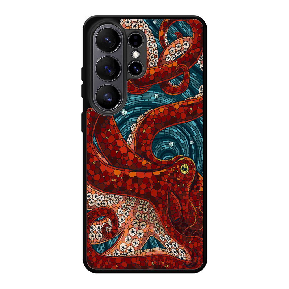Kraken Octopus Stained Glass Samsung Galaxy S26 Plus Case