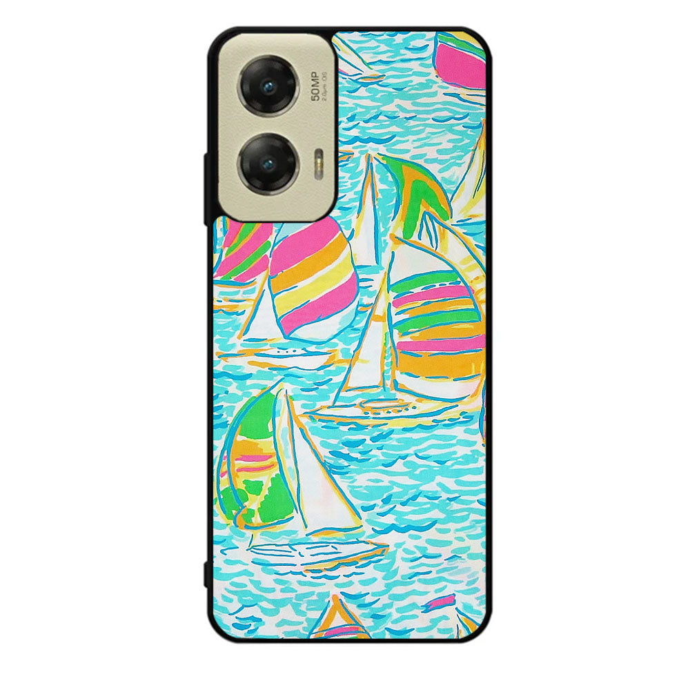 Lilly Pulitzer Sailboat Case Motorola Moto G Stylus 2024 5G BC2169