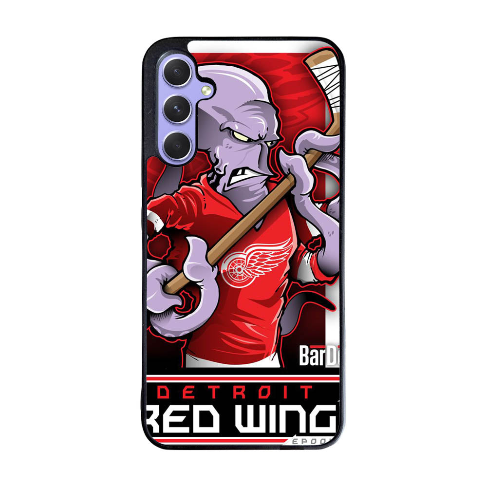 NHL Cartoon Mascout Detroit Red Wings Case Samsung Galaxy A55 5G BC2089