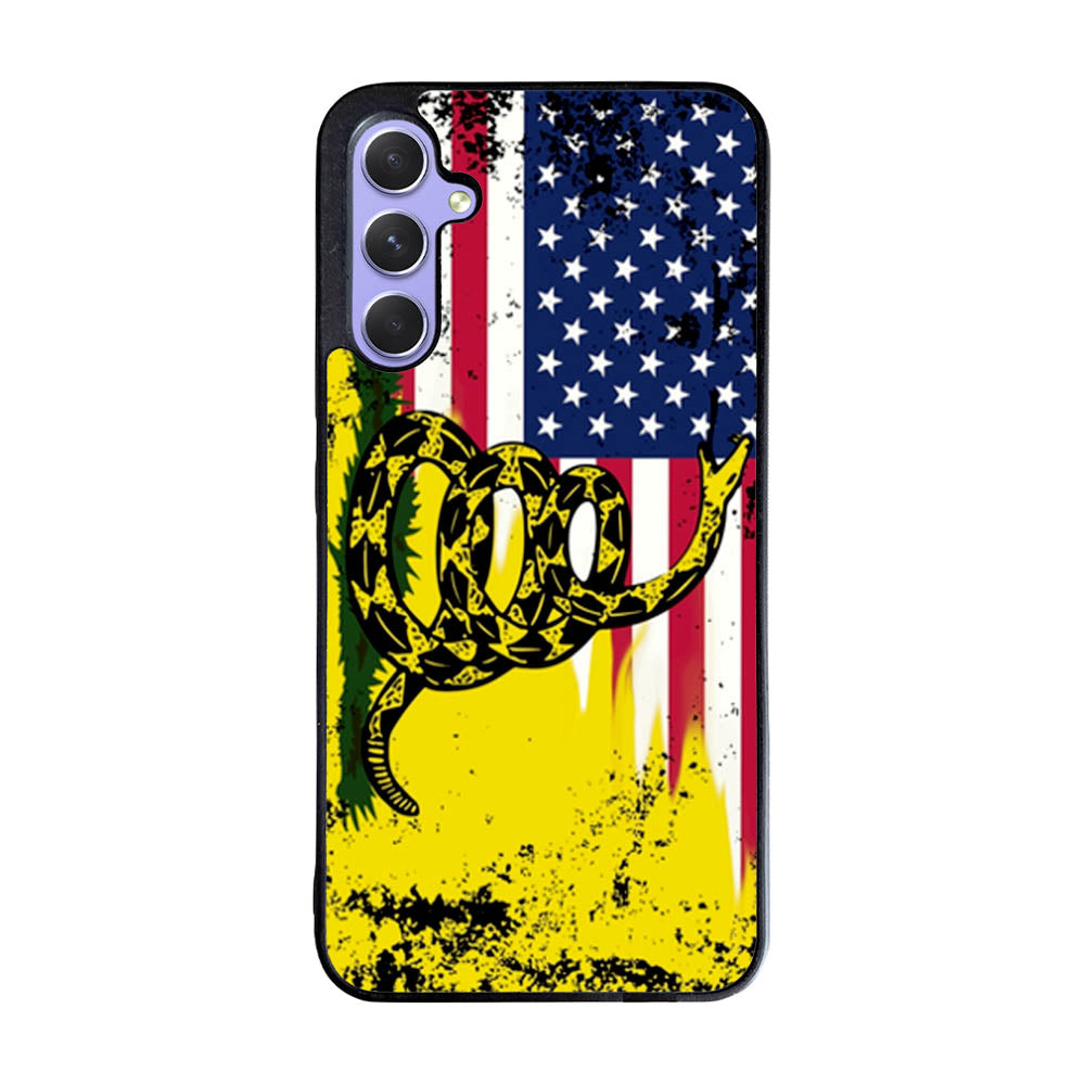 American Gadsden Flag Worn Case Samsung Galaxy A35 5G BC2229