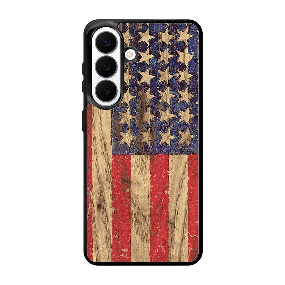 Vintage Patriotic American Flag Samsung Galaxy S26 Plus Case BC1992