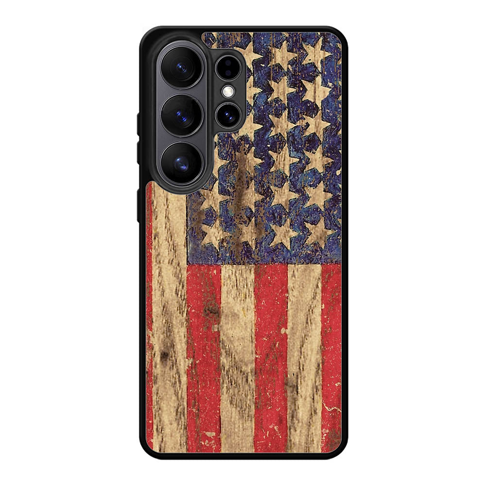 Vintage Patriotic American Flag Samsung Galaxy S26 Plus Case