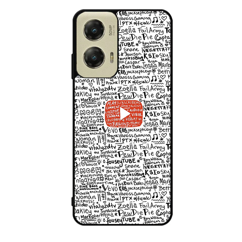 Youtube Art Prints Case Motorola Moto G Stylus 2024 5G BC1975