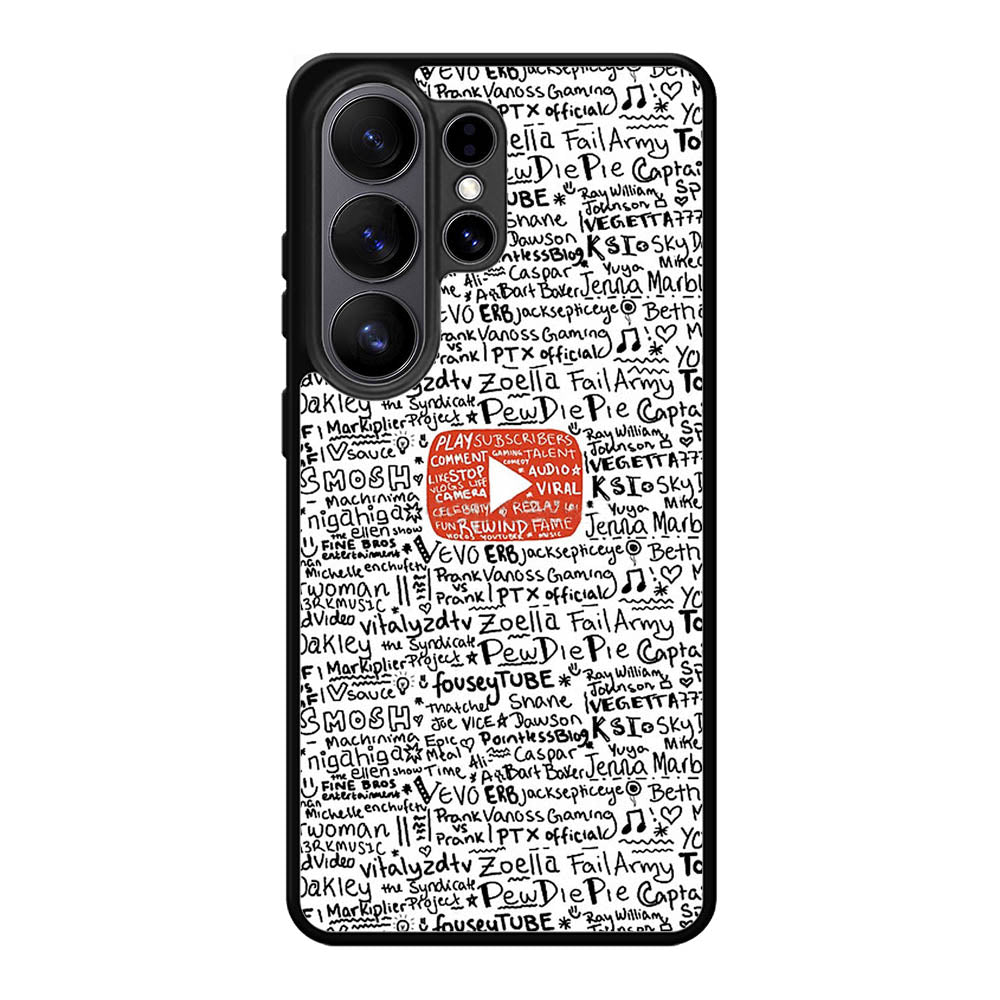 Youtube Art Prints Samsung Galaxy S26 Ultra Case BC1975