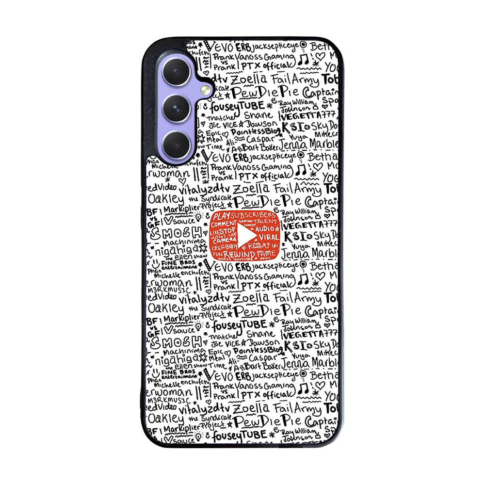 Youtube Art Prints Case Samsung Galaxy A35 5G BC1975