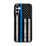 Police Blue Line Flag Case Samsung Galaxy A15 BC2025