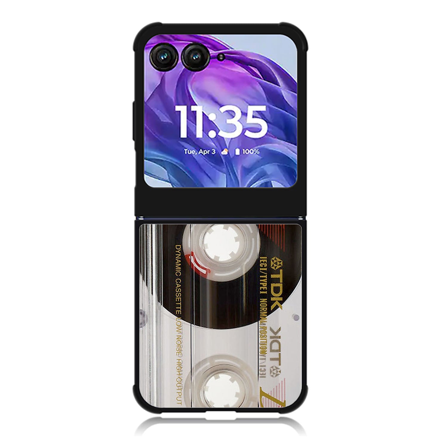 Retro Cassette Tape 1980's Motorola Moto Razr 2024 , Moto Razr 50 Case FE2043