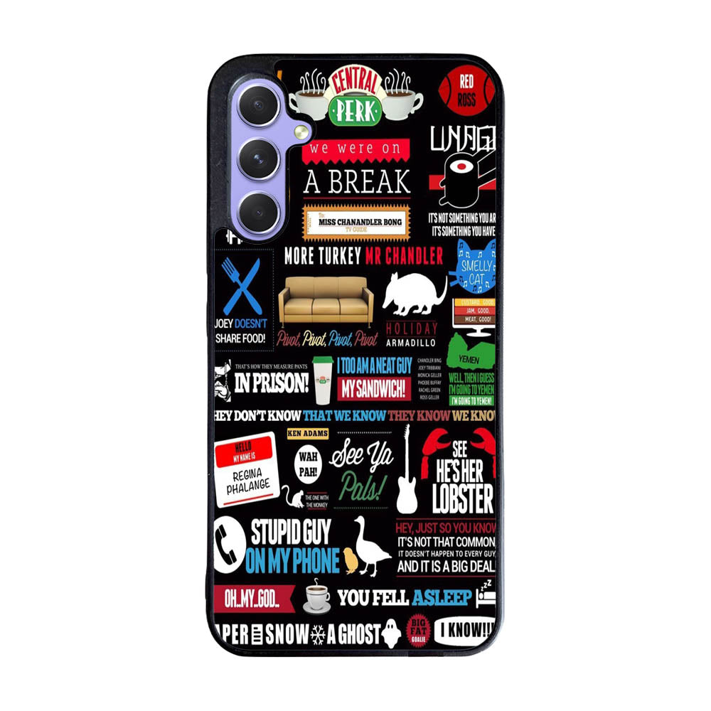 Friends TV Art Quote Cute Parody Case Samsung Galaxy A55 5G BC2217