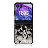 Marble Polygon Pattern Motorola Moto Razr 2024 , Moto Razr 50 Case FE2060