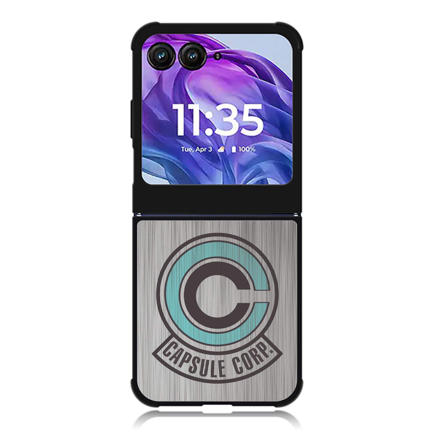 Capsule Corp Metal Logo Dragon Ball Z Motorola Moto Razr 2024 , Moto Razr 50 Case FE2176