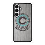Capsule Corp Metal Logo Dragon Ball Z Samsung Galaxy S26 Case BC2176