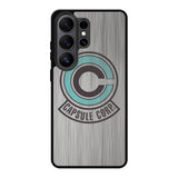 Capsule Corp Metal Logo Dragon Ball Z Samsung Galaxy S26 Ultra Case BC2176
