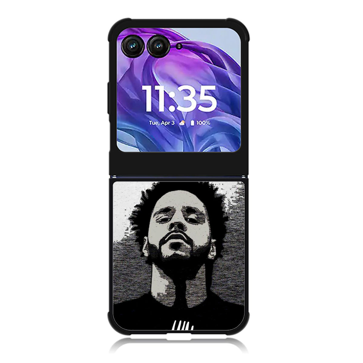 J. Cole Art Motorola Moto Razr 2024 , Moto Razr 50 Case FE2143