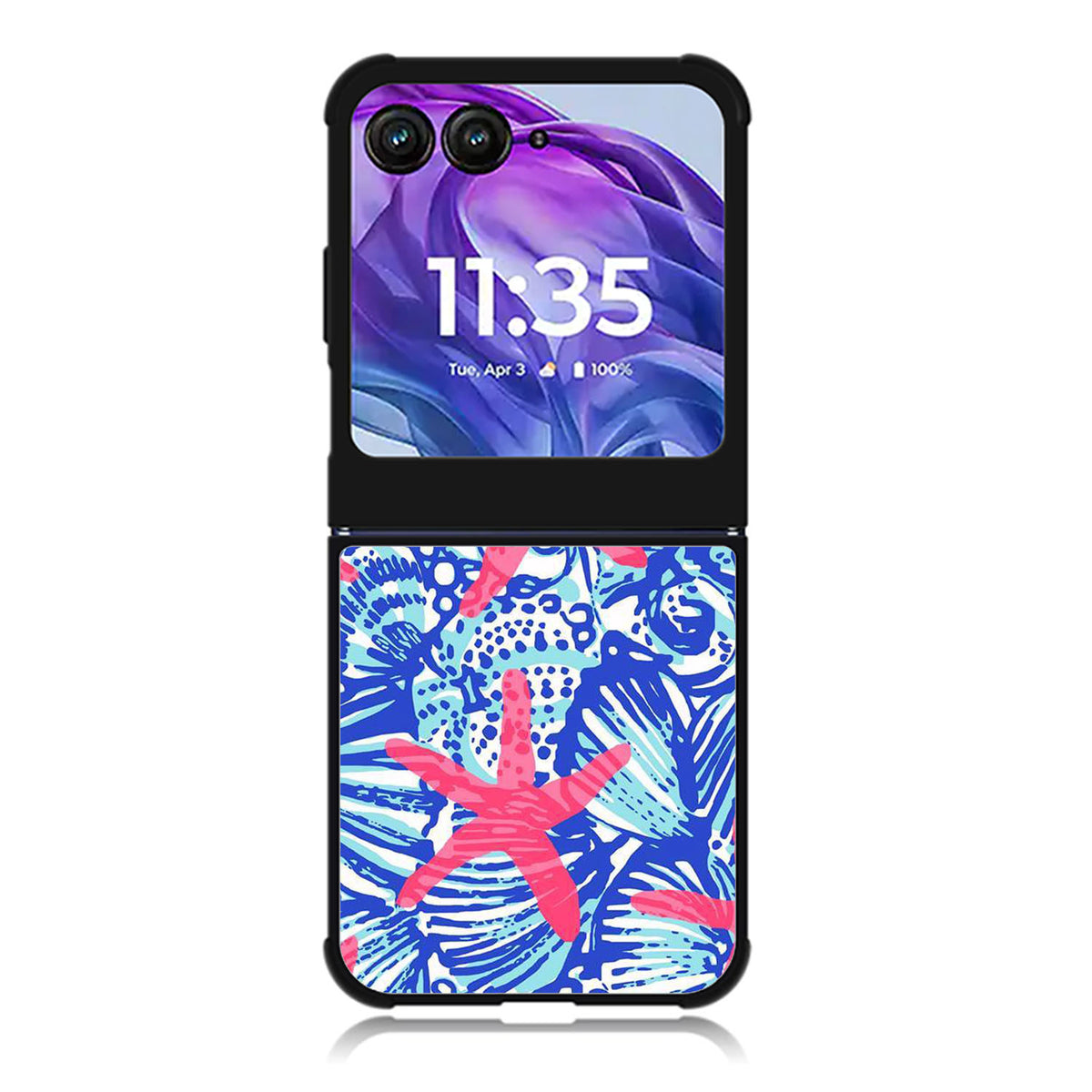 Lilly Pulitzer Pretty Escape Motorola Moto Razr Plus 2025/2024 Case, Moto Razr 50 Ultra 5G BC2168