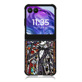 Nightmare Before Christmas Art Glass Motorola Moto Razr Plus 2025/2024 Case, Moto Razr 50 Ultra 5G BC2090