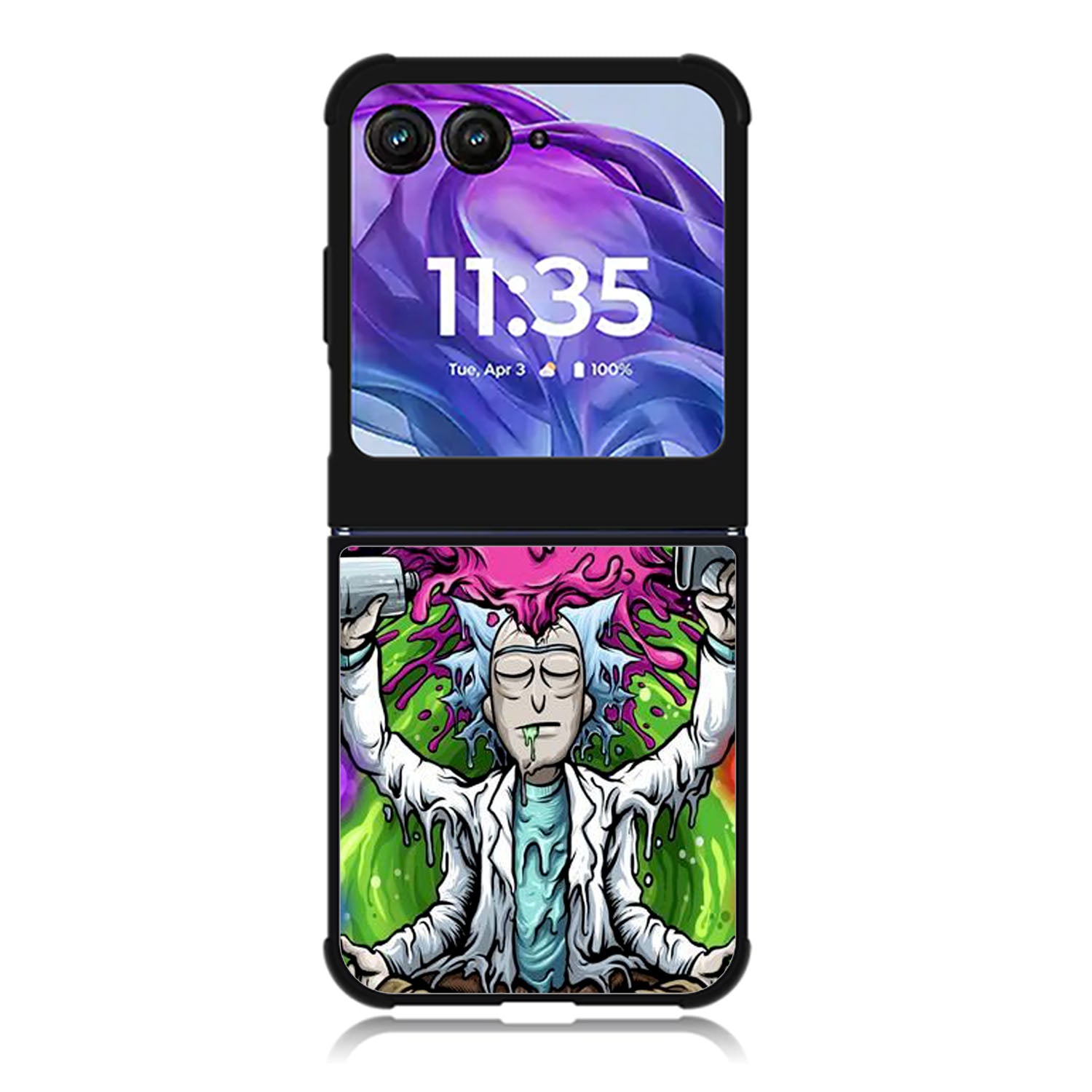 Rick n Morty Art Motorola Moto Razr Plus 2025/2024 Case, Moto Razr 50 Ultra 5G BC2044